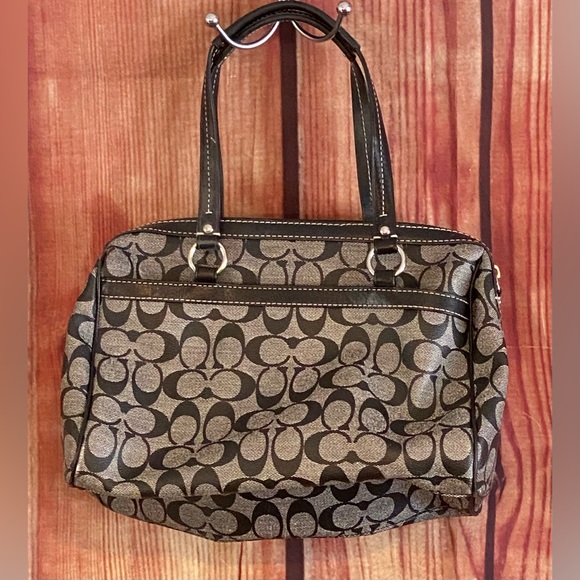 💕COACH💕 Handbag - Black/gray/blue pattern. Super Cute!!! - Picture 2 of 12